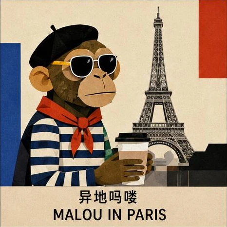 异地吗喽（MALOU IN PARIS）人格插画